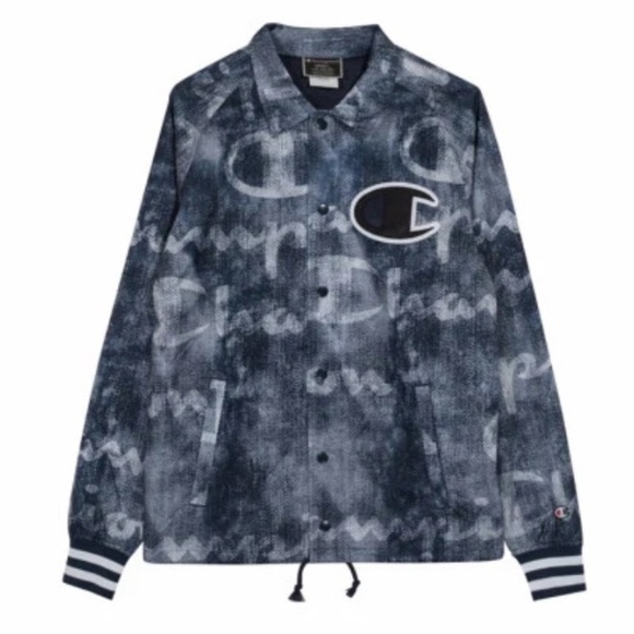 Champion Men's Blue Life Coaches Casual Athletic Jacket Big C Logo Size Small - Picture 1 of 13